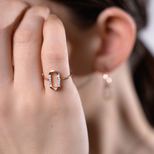 Camilla Diamond Ring Lab-grown diamond RG of SVR in  Gold Metal