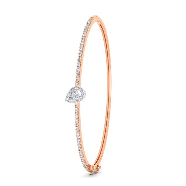 Laney Pear Solitaire Diamond Bracelet