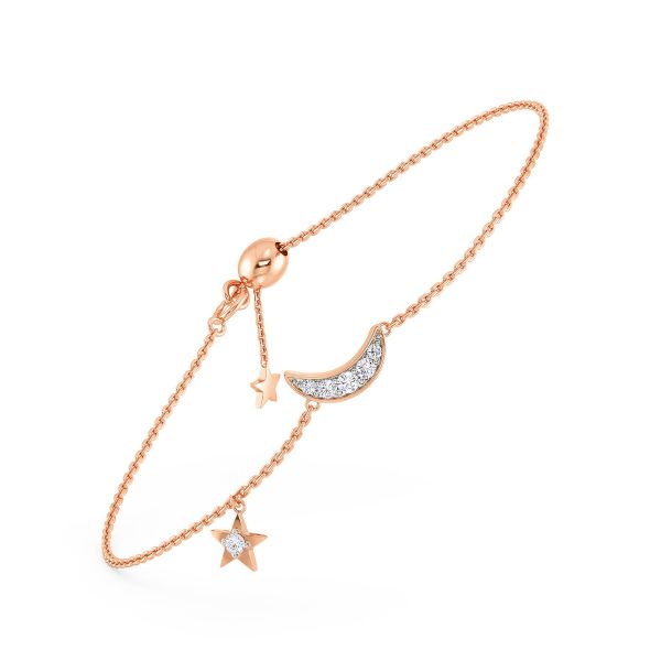 Afsheen Star & Moon Diamond Bracelet