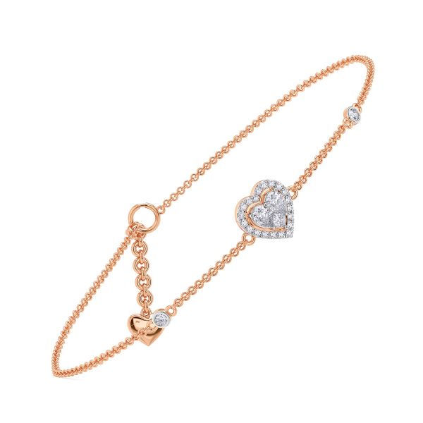 Twinkle Heart Diamond Bracelet