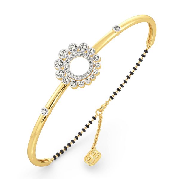 Aysel Diamond Mangalsutra Bracelet