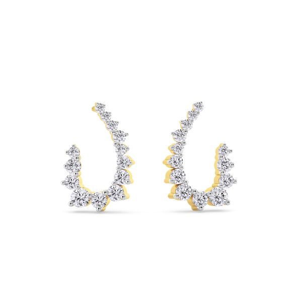 Eva Arc Diamond Earrings