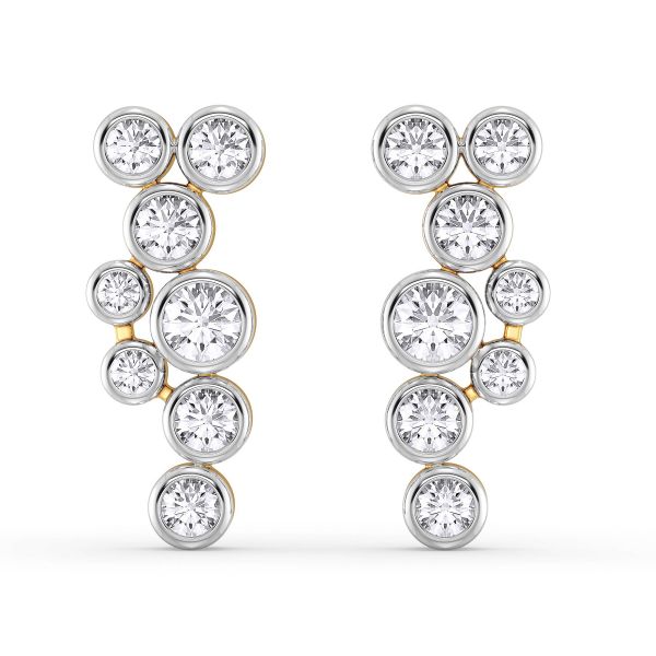 Julia Orb Solitaire Diamond Earrings