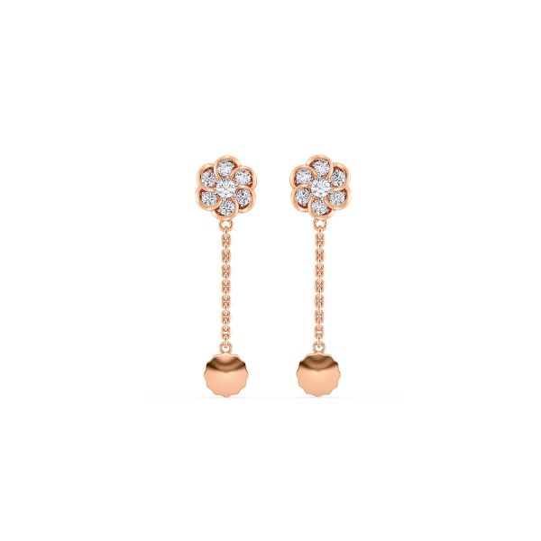 Afsa Blooming Diamond Drop Earrings