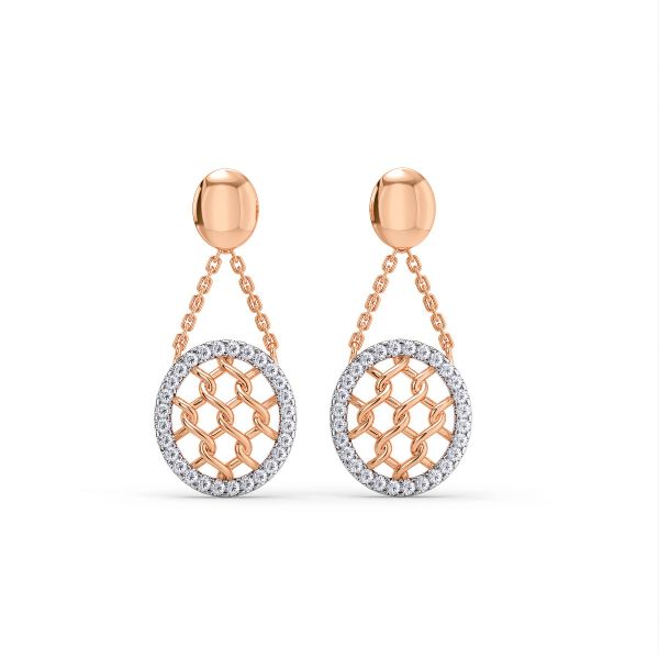 Jolie Latticework Diamond Earrings