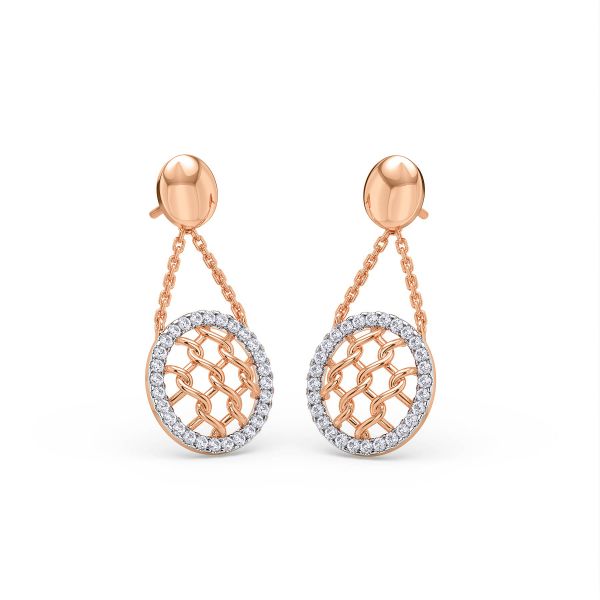 Jolie Latticework Diamond Earrings