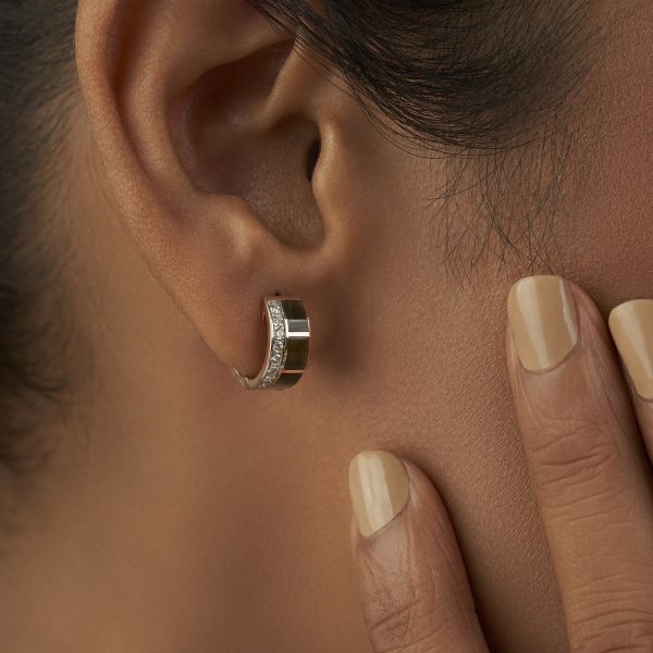 Wilfrid Diamond Hoop Earrings Lab-grown diamond ER of SVR in  Gold Metal