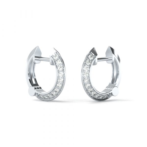 Isobel Diamond Hoop Earrings
