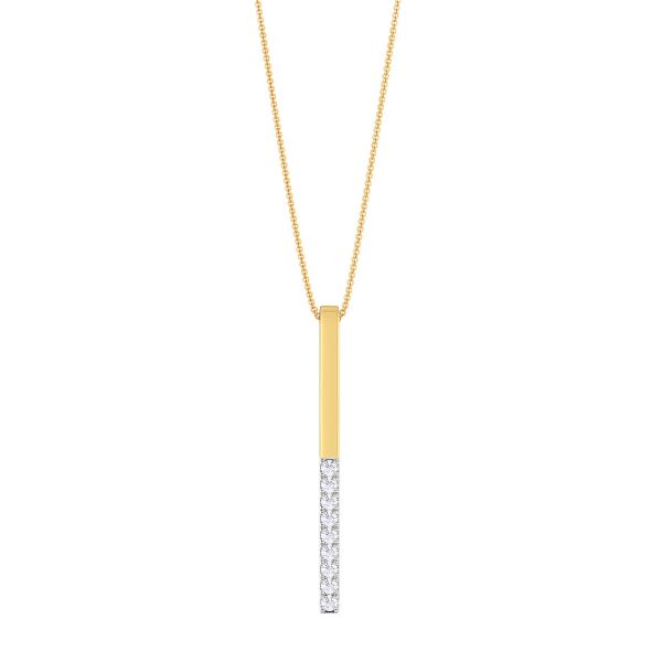 Luciann Linear Diamond Necklace