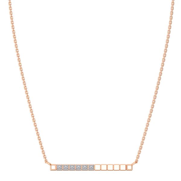Olive Sleek Diamond Necklace