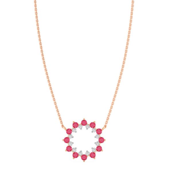Teresa Ruby & Diamond Necklace
