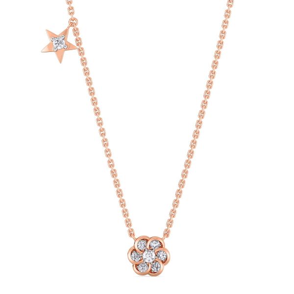 Adelyn Star & Bloom Diamond Necklace
