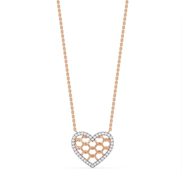 Monarch Heart Diamond Necklace