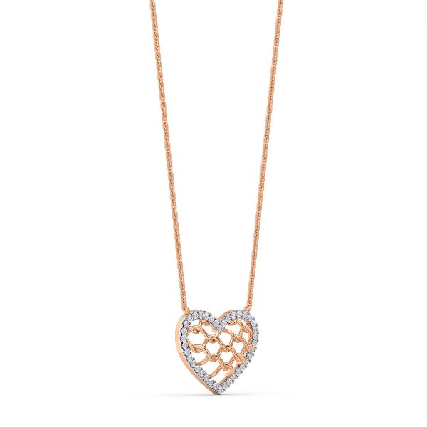 Monarch Heart Diamond Necklace