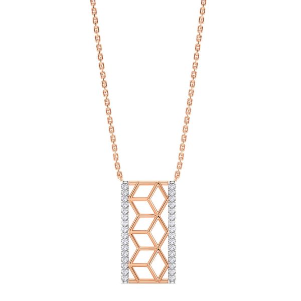 Glisten Latticework Diamond Necklace