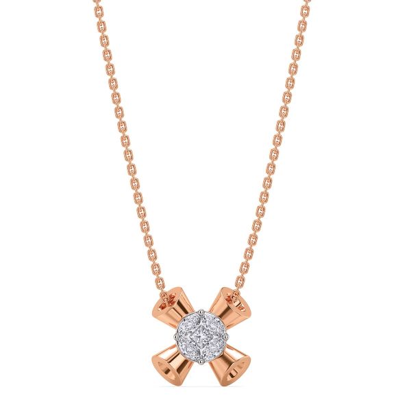Vane Cluster Diamond Necklace