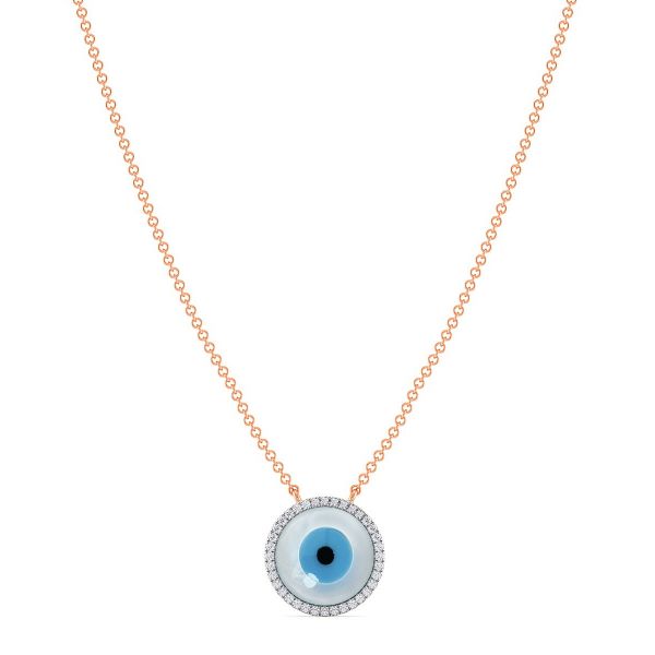 Radiant Evil Eye Diamond Necklace