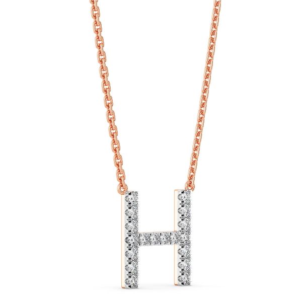 Huda H Alphabet Necklace