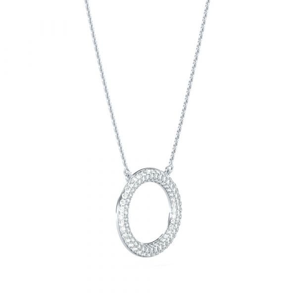 Hafiza Diamond Necklace Lab-grown diamond NK of SVR in  Gold Metal