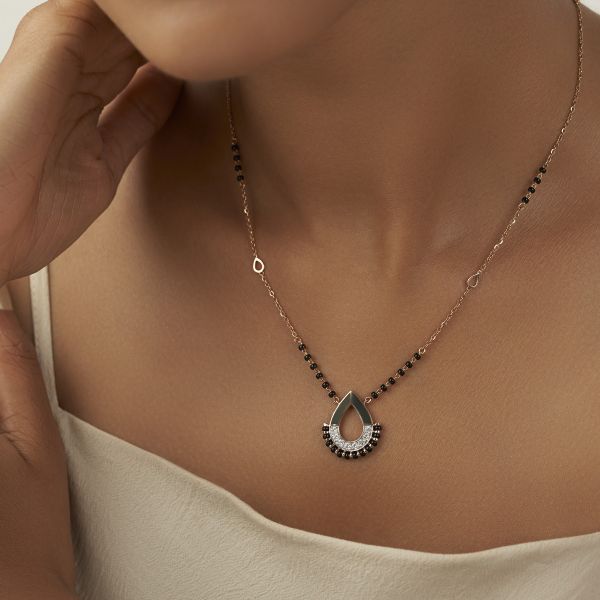 Malika Diamond Mangalsutra Necklace