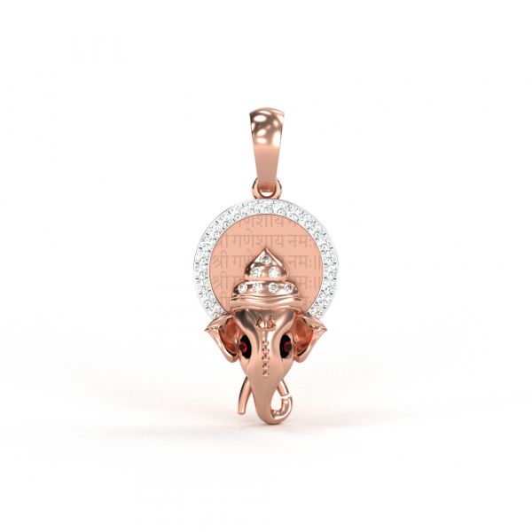 Nirvana Lambodar Ganesh Diamond Pendant