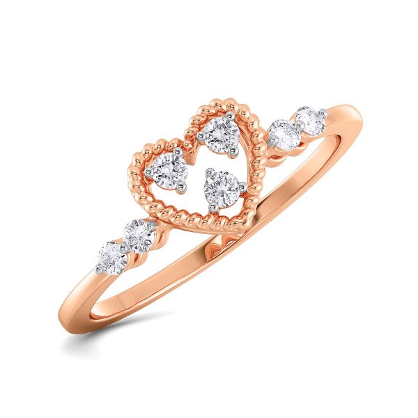 Kelly Heart Diamond Ring