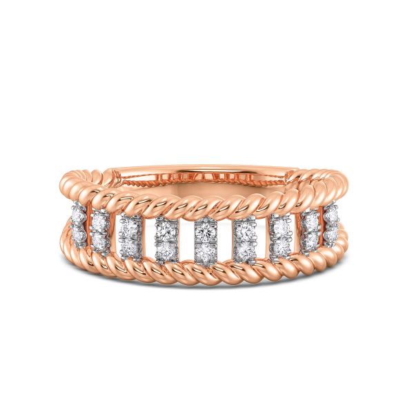 Lopa Braided Diamond Ring