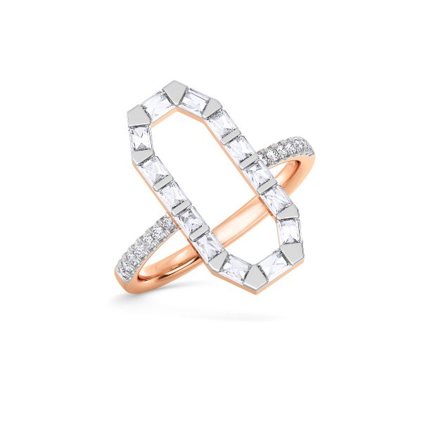 Aalia Hexagon Diamond Ring