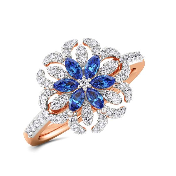 Rosalyn Flora Diamond Ring