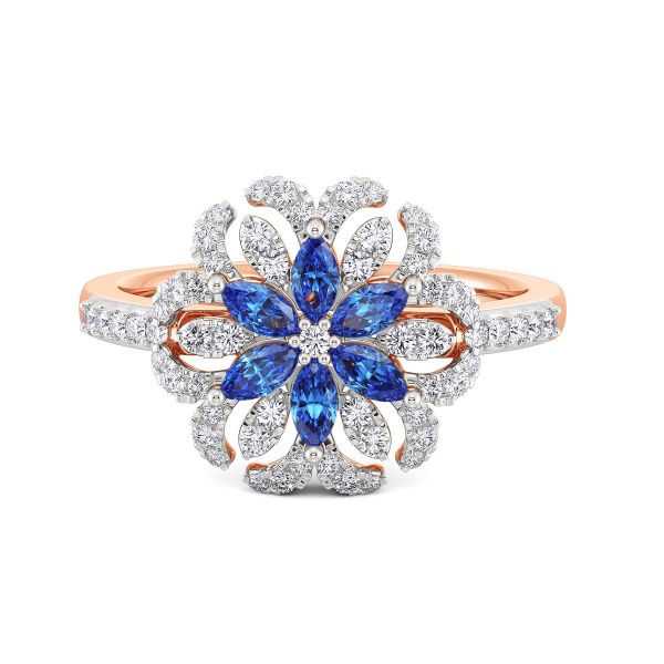 Rosalyn Flora Diamond Ring