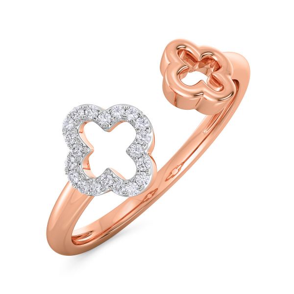 Ikam Duo Floret Diamond Ring