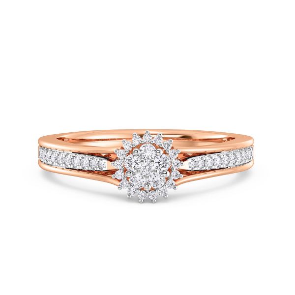 Haisley Sun Studded Lab Diamond Ring