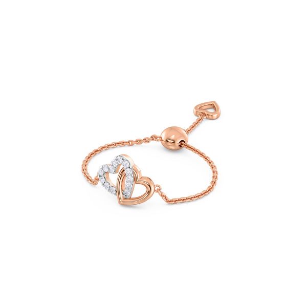Alianna Heart Interlock Flexi Diamond Ring