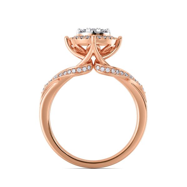 Selene Engagement Ring Lab-grown diamond RG of SVR in  Gold Metal