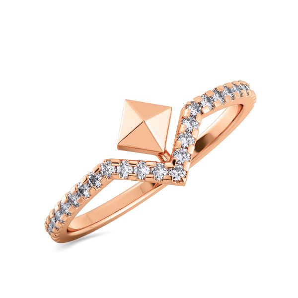 Classic Trigon Diamond Ring