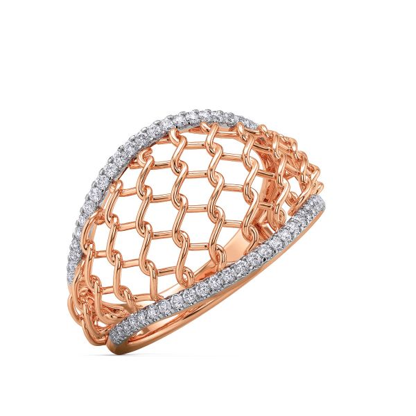 Perplex Knitted Diamond Ring