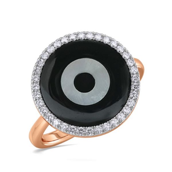 Dusky Evil Eye Diamond Ring