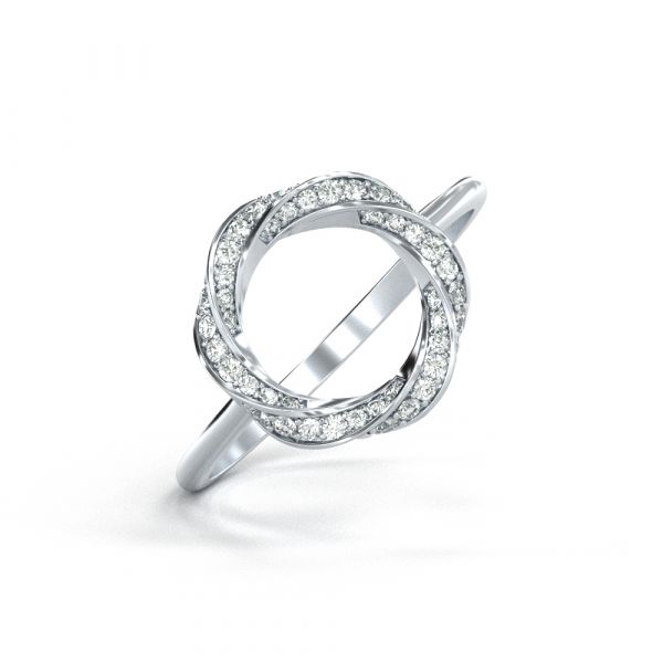 Anna Diamond Ring Lab-grown diamond RG of SVR in  Gold Metal