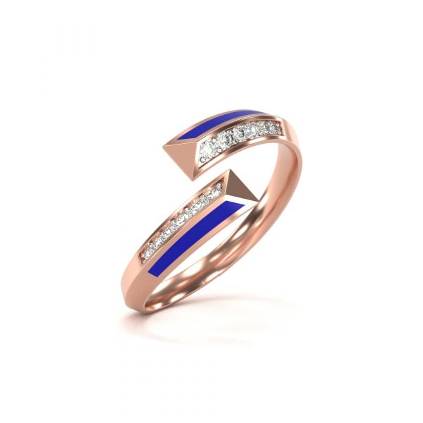 Arianna Diamond Ring Lab-grown diamond RG of SVR in  Gold Metal