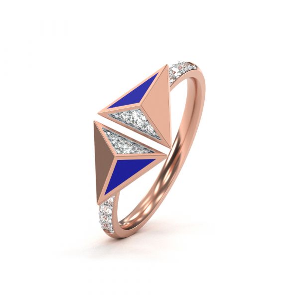 Beatrice Diamond Ring Lab-grown diamond RG of SVR in  Gold Metal