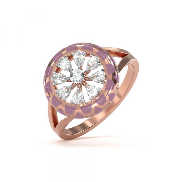 Luciella Diamond Ring Lab-grown diamond RG of SVR in  Gold Metal