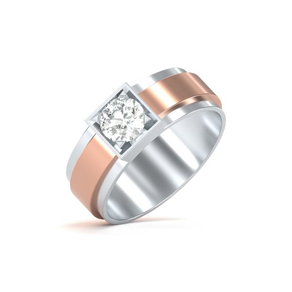 Zayn Solitaire Diamond Band Ring