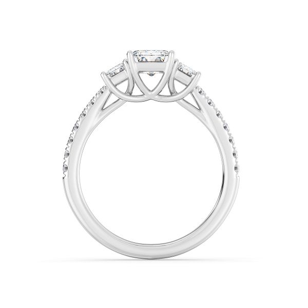 Ainhoa Three Stone Solitaire Diamond Ring