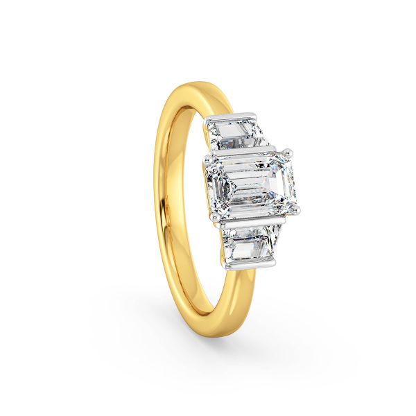 Laylah Three Stone Diamond Ring