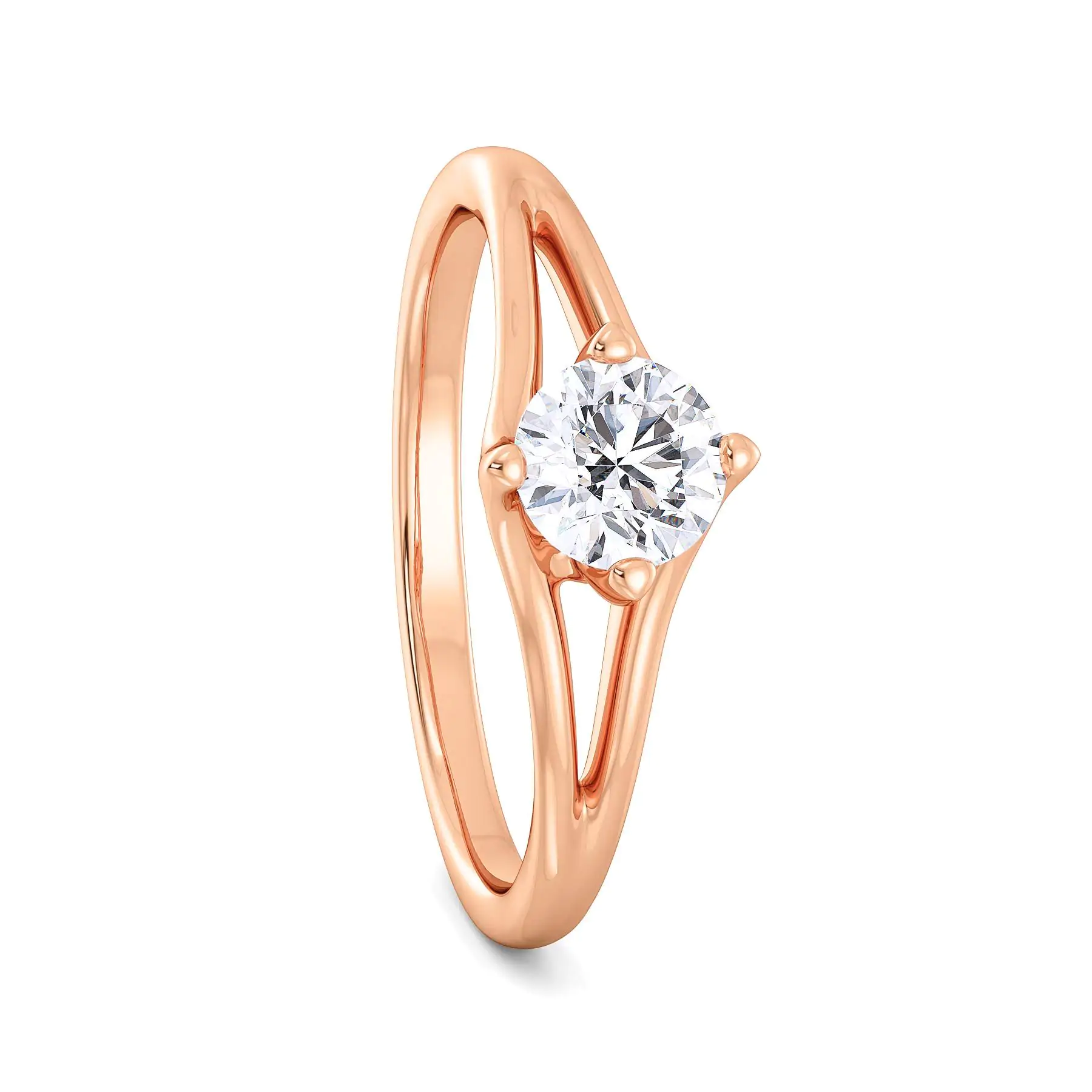 Jazlyn Brigette Solitaire Ring  (3/4 Ct. Tw.) Lab-grown diamond RG of SVR in  Gold Metal