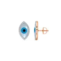 Hansini Evileye Diamond Earrings Lab-grown diamond ER of SVR in  Gold Metal