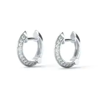 Isobel Diamond Hoop Earrings