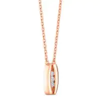 Aarna Uncurled Diamond Necklace Lab-grown diamond NK of SVR in  Gold Metal