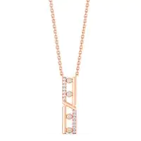 Luciana Uncurled Diamond Necklace Lab-grown diamond NK of SVR in  Gold Metal