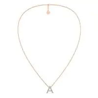 Alessa A Alphabet Necklace Lab-grown diamond NK of SVR in  Gold Metal